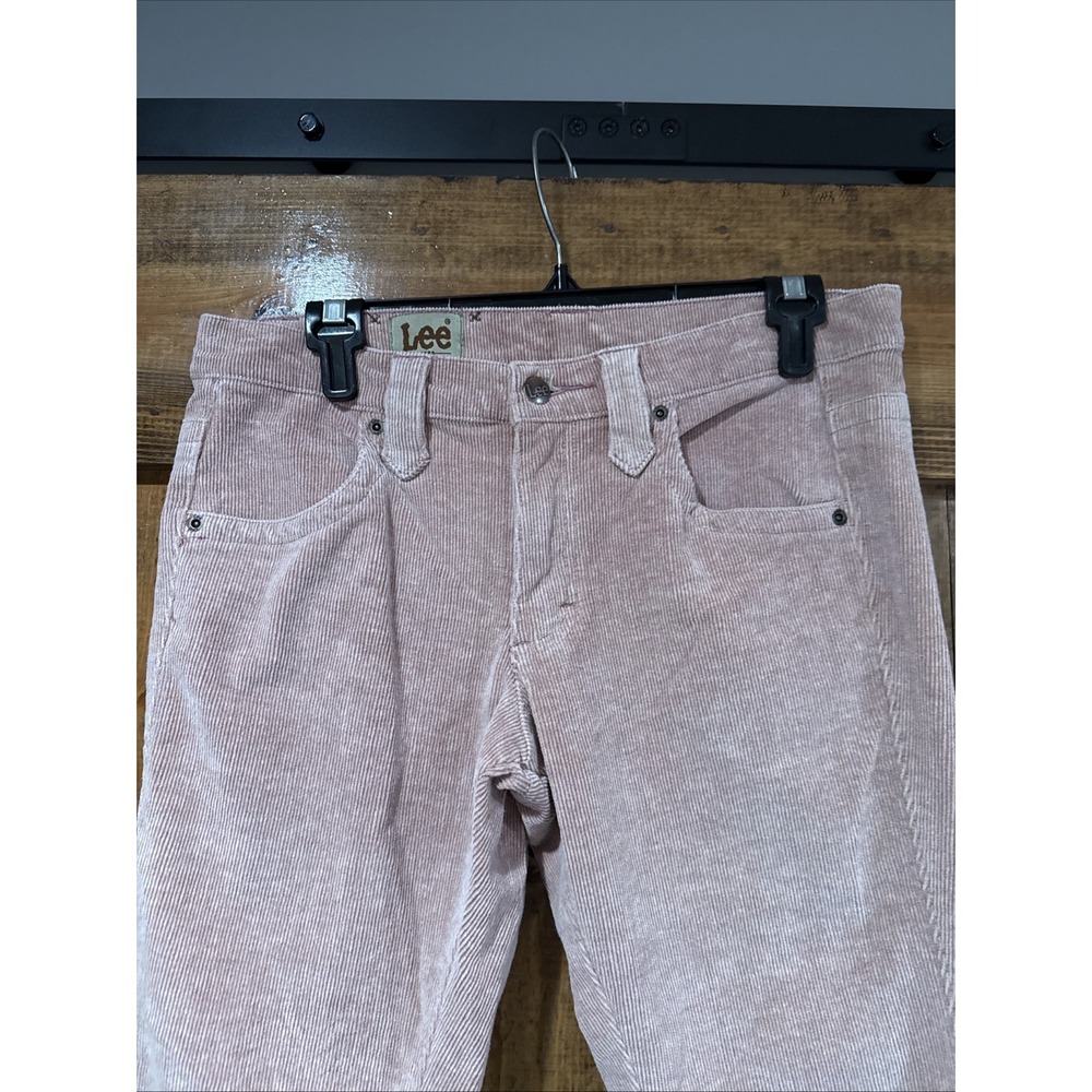 Vintage Lee Women's Pink Corduroy Pants Size 9S - Picture 2 of 8